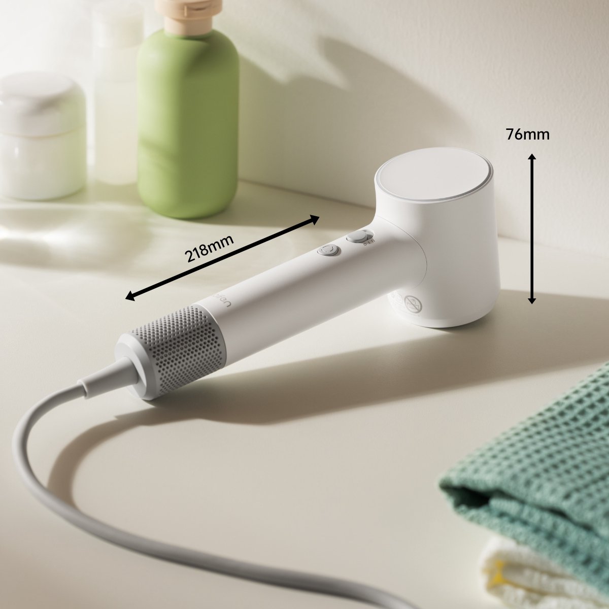 Laifen Mini High Speed Fohn - Reisfohn – 3 Warmtestanden – Ionische Technologie – Kindermodus – Compact – foto 5