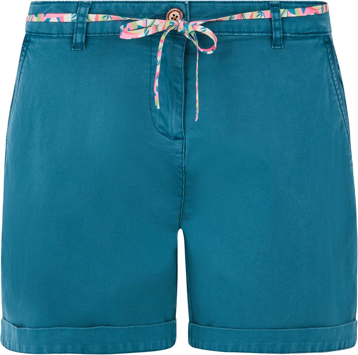 Protest Prttulip – Korte broek Dames – Stretch – Knoopsluiting Blauw
