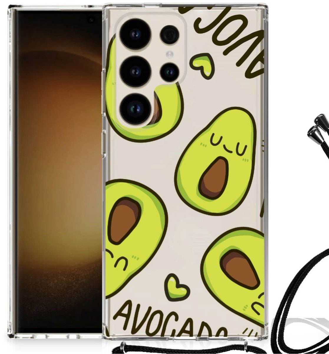 Samsung Galaxy S24 Ultra Stevig Bumper Hoesje Avocado Singing