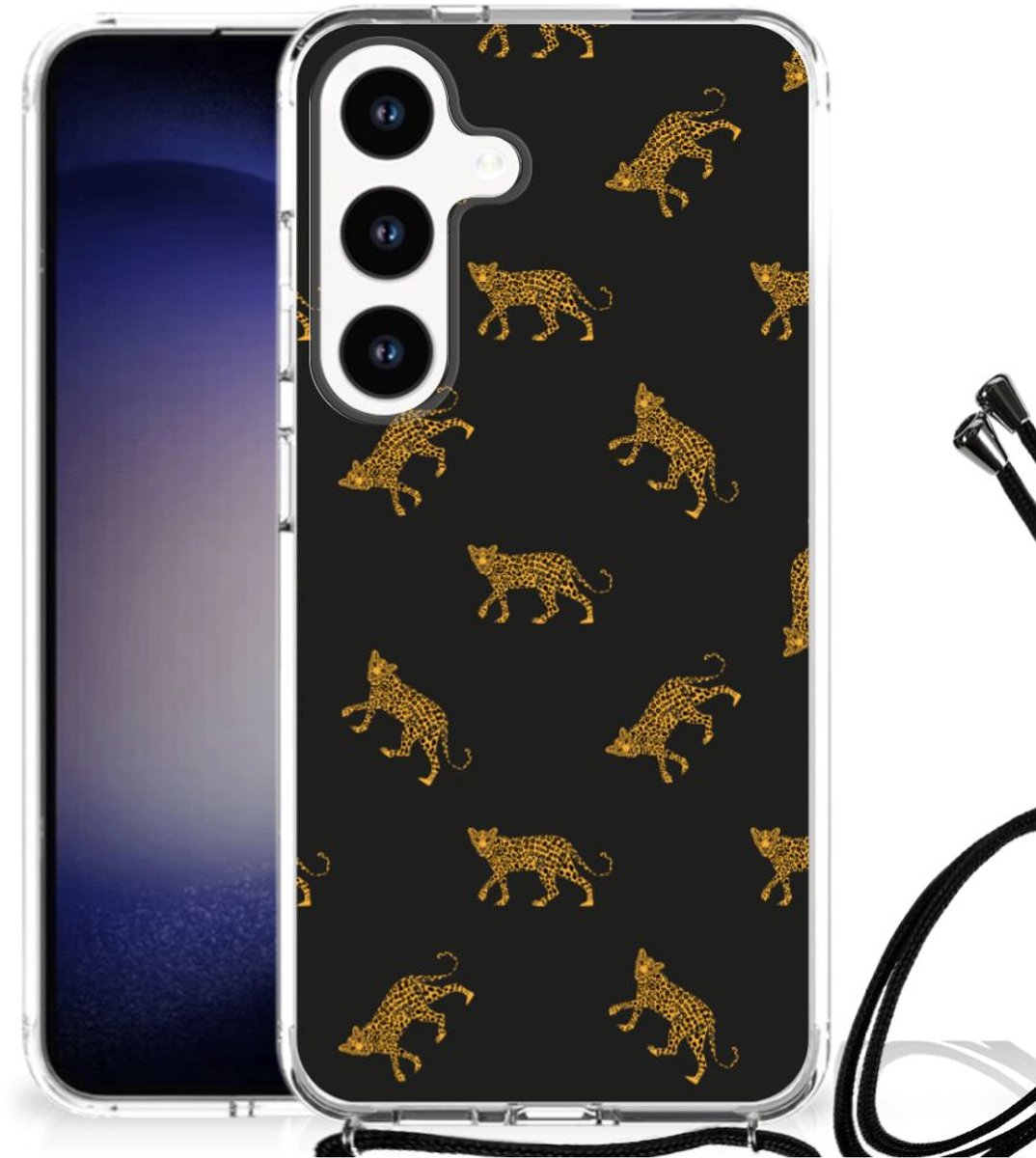 Case Anti-shock voor Samsung Galaxy S24 Leopards