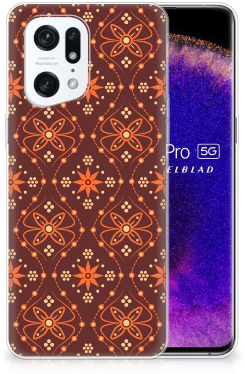 OPPO Find X5 Pro TPU bumper Batik Brown