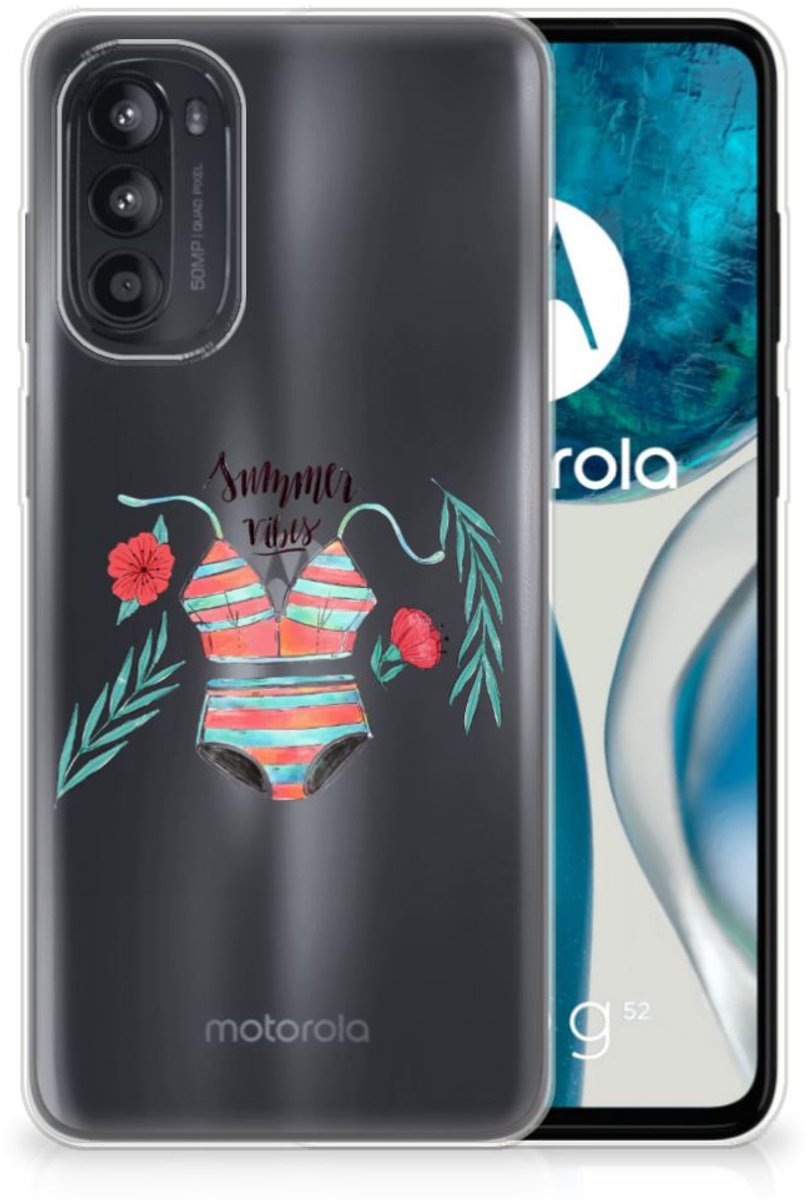 Motorola Moto G52/G82 Telefoonhoesje met Naam Boho Summer