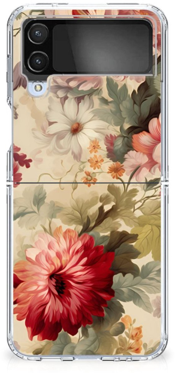TPU Case voor Samsung Galaxy Z Flip 4 Bloemen