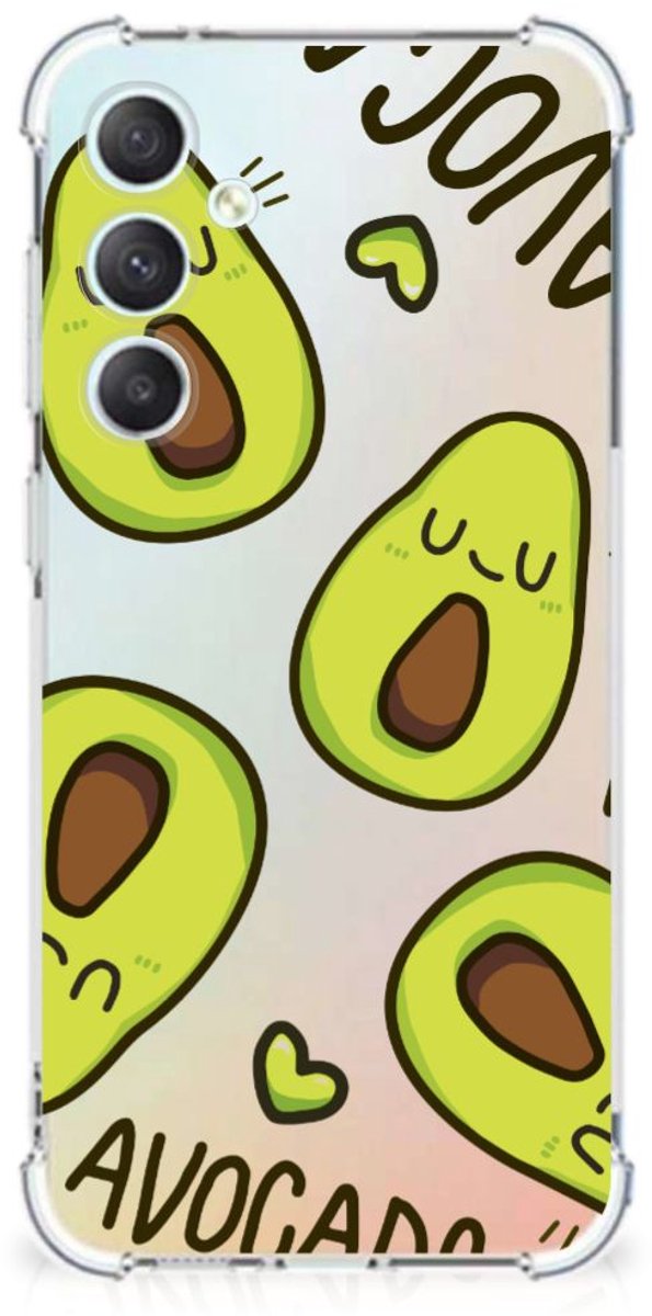 Samsung Galaxy S23 FE Stevig Bumper Hoesje Avocado Singing