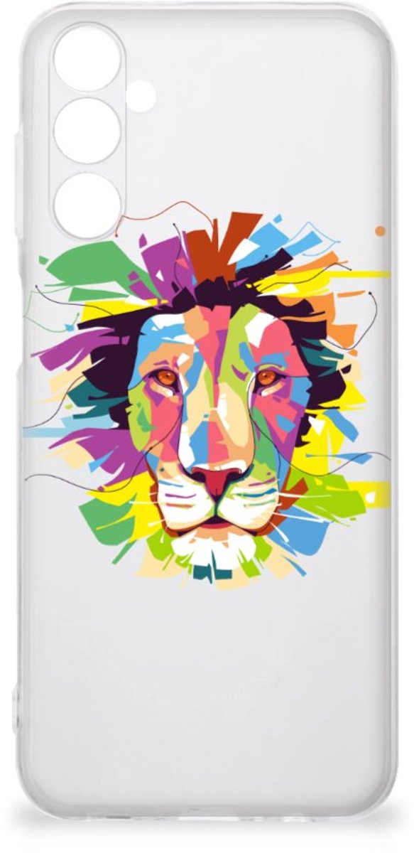 Samsung Galaxy M14 Telefoonhoesje met Naam Lion Color