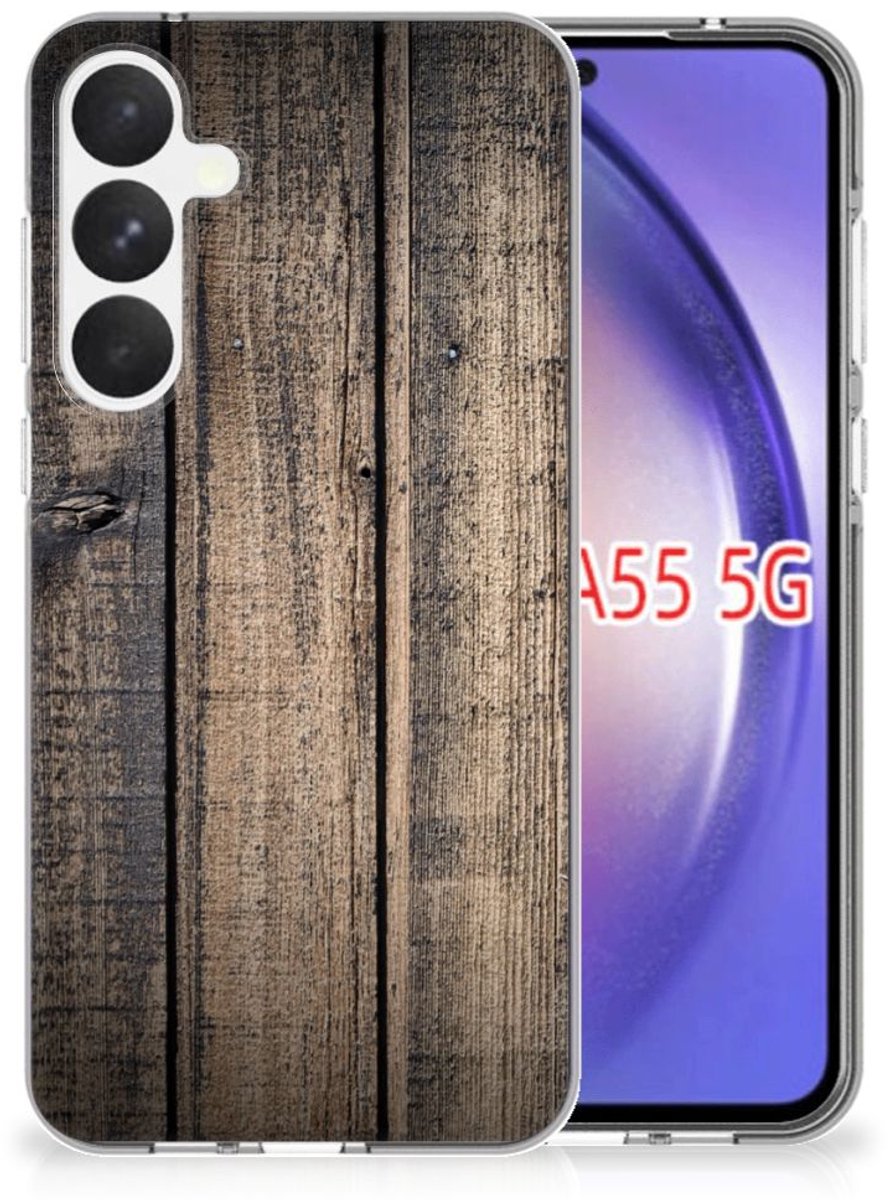 Samsung Galaxy A55 Bumper Hoesje Steigerhout