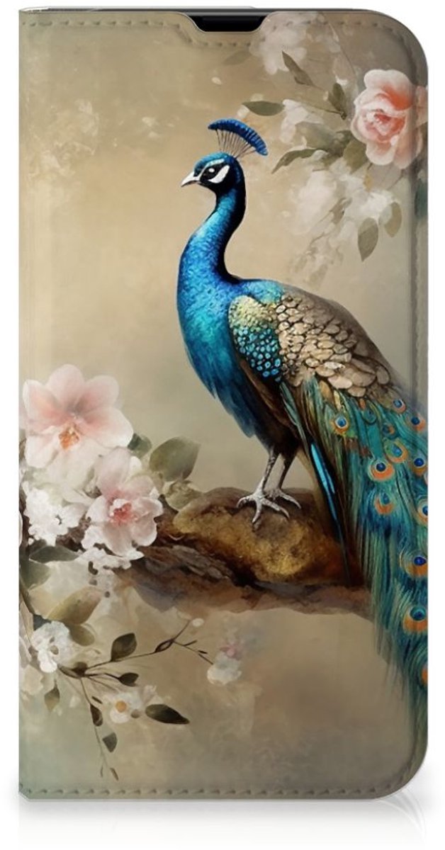 Hoesje maken voor iPhone 13 Pro Vintage Pauwen