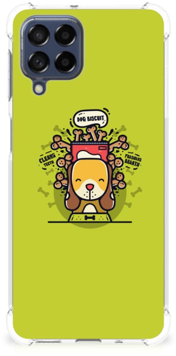 Samsung Galaxy M53 Stevig Bumper Hoesje Doggy Biscuit