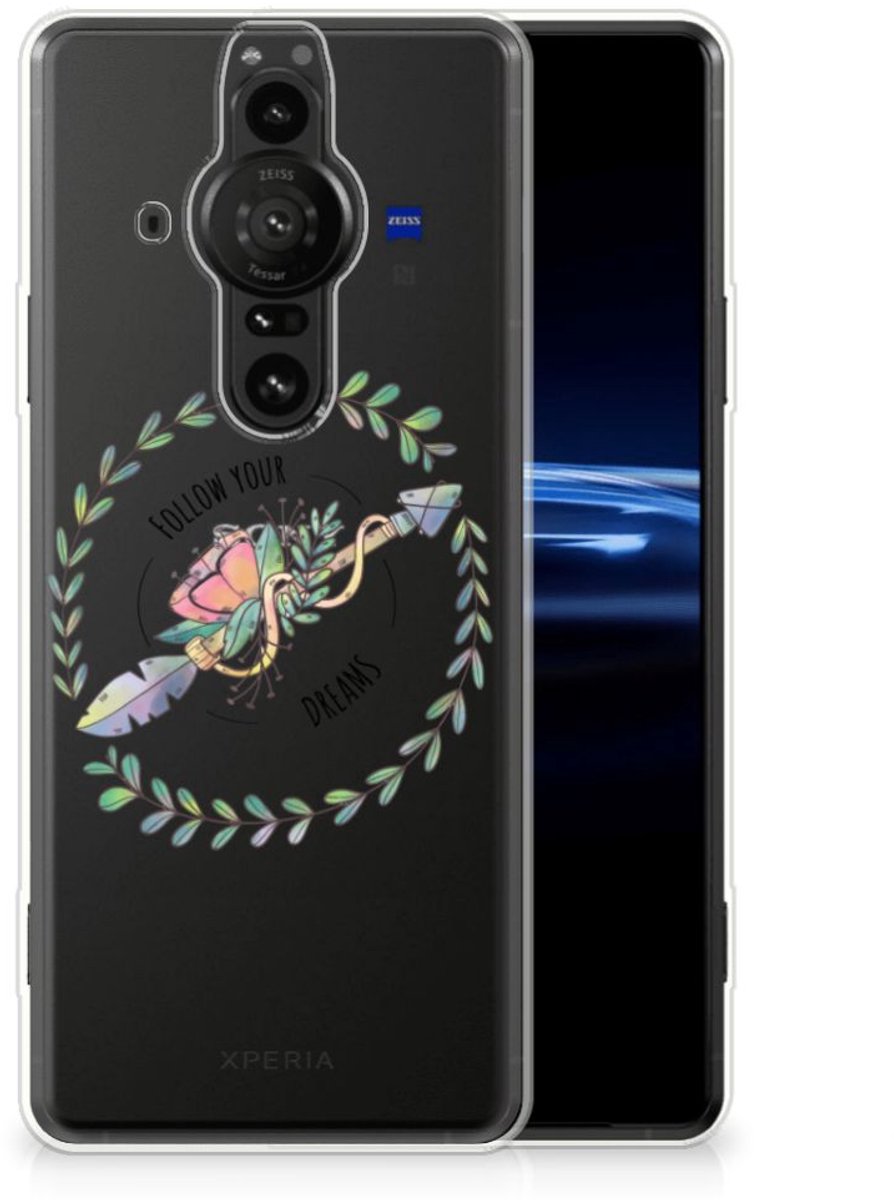 Sony Xperia Pro-I Telefoonhoesje met Naam Boho Dreams