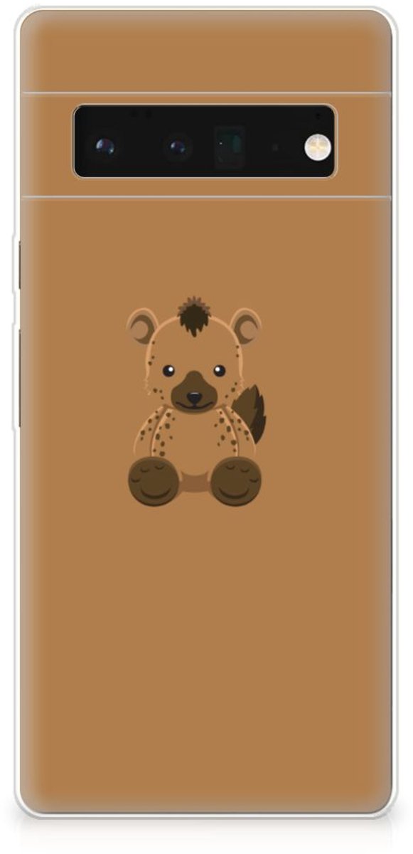 Google Pixel 6 Pro Telefoonhoesje met Naam Baby Hyena