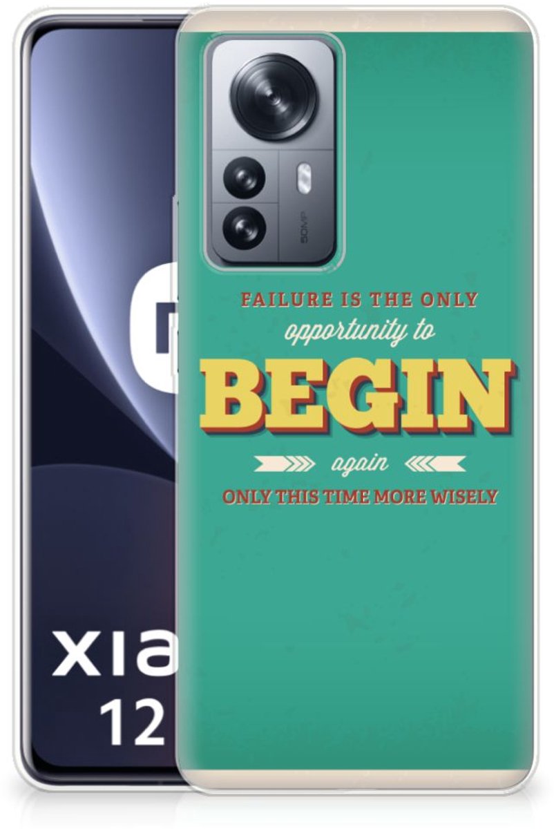Xiaomi 12 Pro Siliconen hoesje met naam Quote Begin