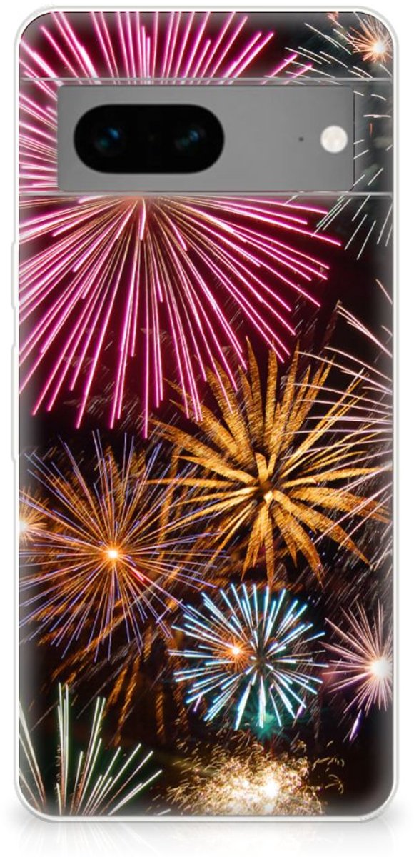 Google Pixel 7 Silicone Back Cover Vuurwerk