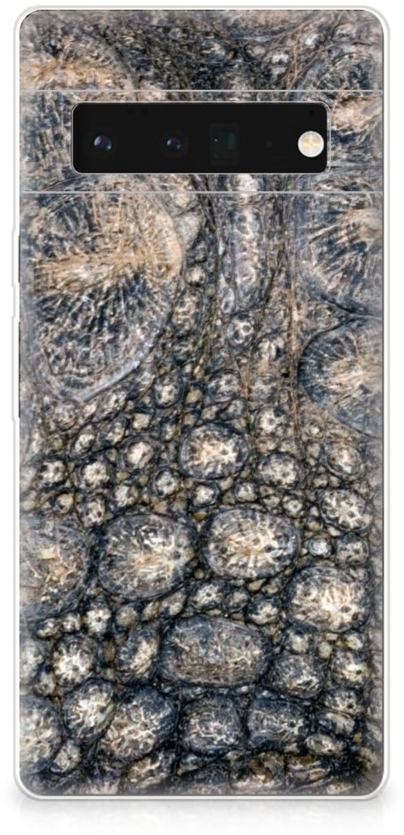 Google Pixel 6 Pro TPU Hoesje Krokodillenprint