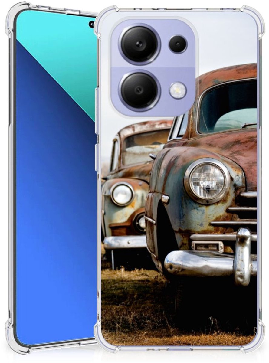 Xiaomi Redmi Note 13 4G Anti-shock Hoesje met foto Vintage Auto