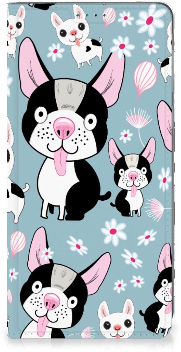 Book Case voor Motorola Moto E13 4G Hoesje maken Hondjes