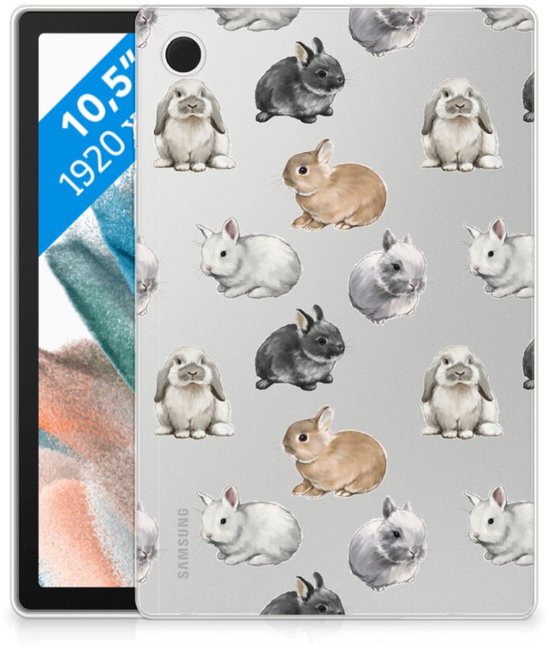 Coque arrière adaptée au Samsung Galaxy Tab A8 2021/2022 Lapins