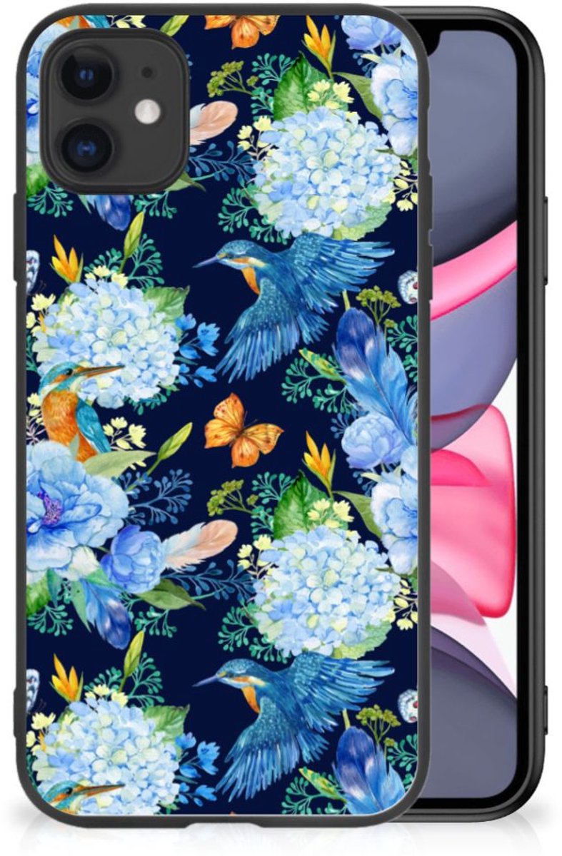 Dierenprint Telefoonhoesje voor iPhone 11 IJsvogel