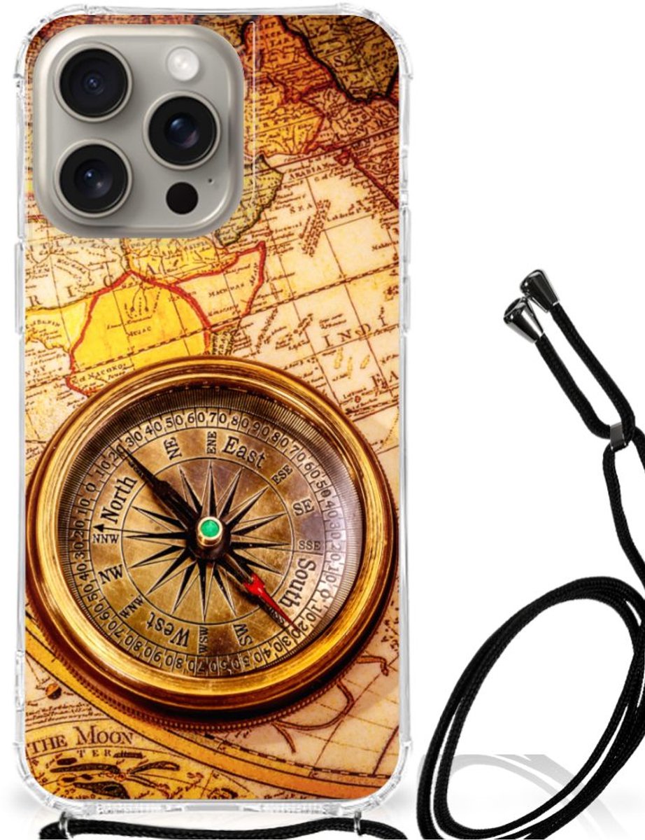 iPhone 15 Pro Max Telefoonhoesje met valbescherming Kompas