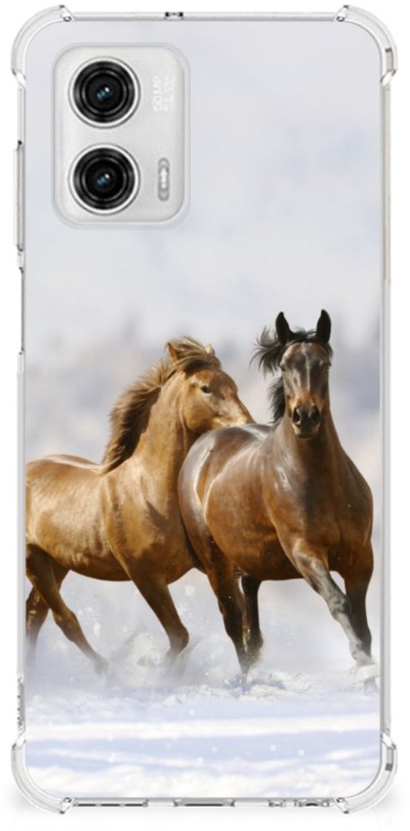 Motorola Moto G73 Case Anti-shock Paarden