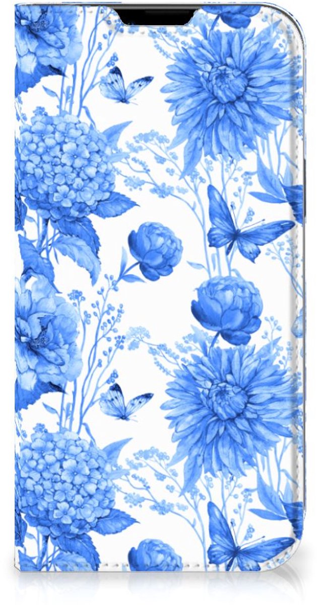 Smart Cover voor Apple iPhone 14 Plus Flowers Blue