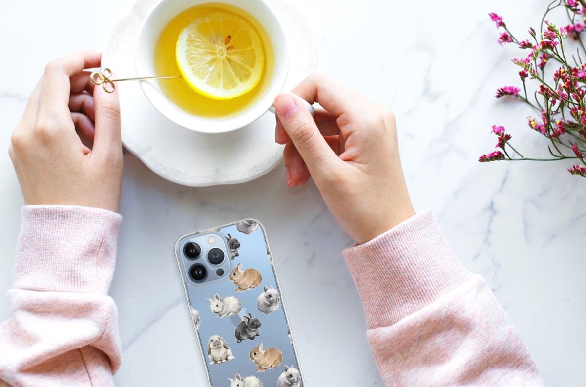 TPU Hoesje voor Apple iPhone 13 Pro Konijntjes