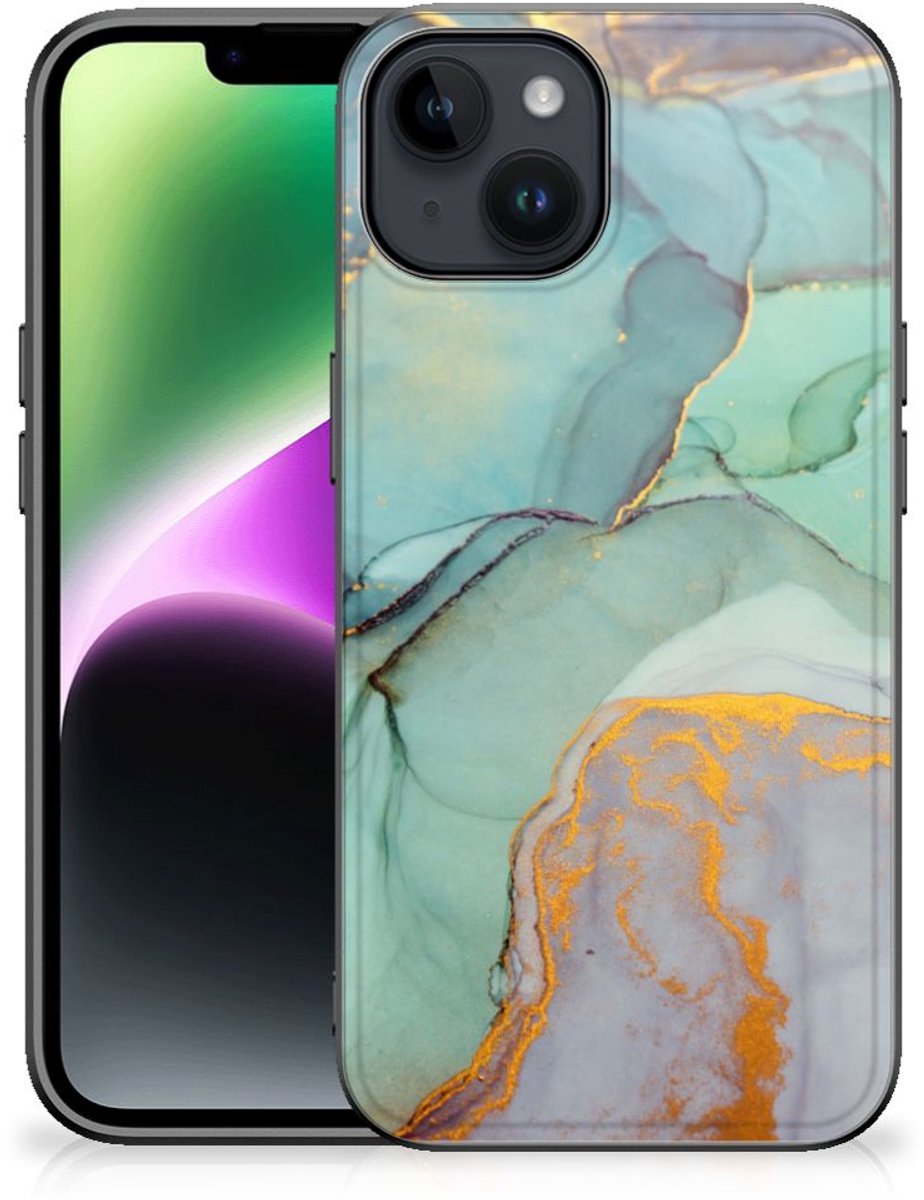 Kleurrijke Telefoonhoesje voor iPhone 15 Watercolor Mix