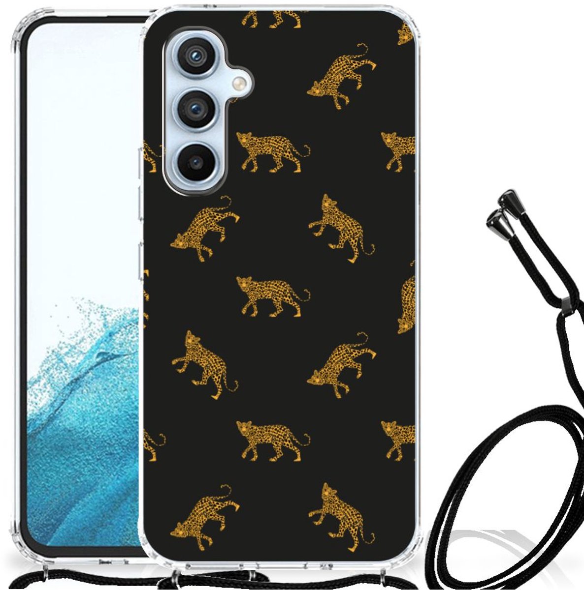 Case Anti-shock voor Samsung Galaxy A54 5G Leopards