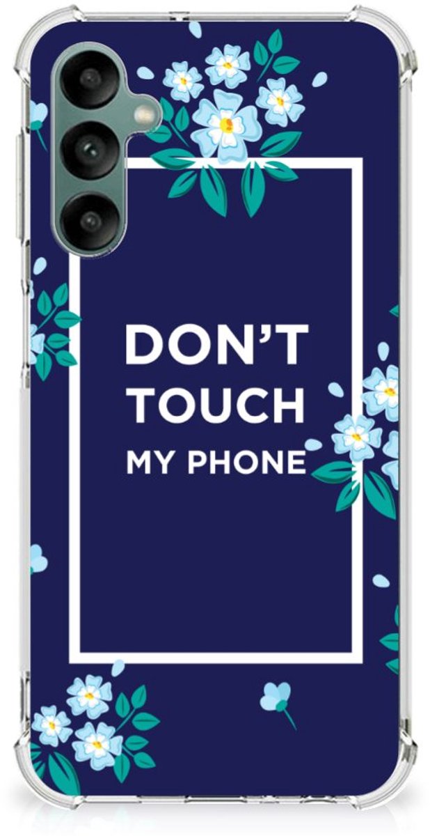 Samsung Galaxy A24 Anti Shock Case Flowers Blue DTMP