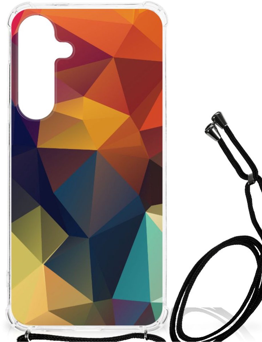 Samsung Galaxy S24 Plus Shockproof Case Polygon Color