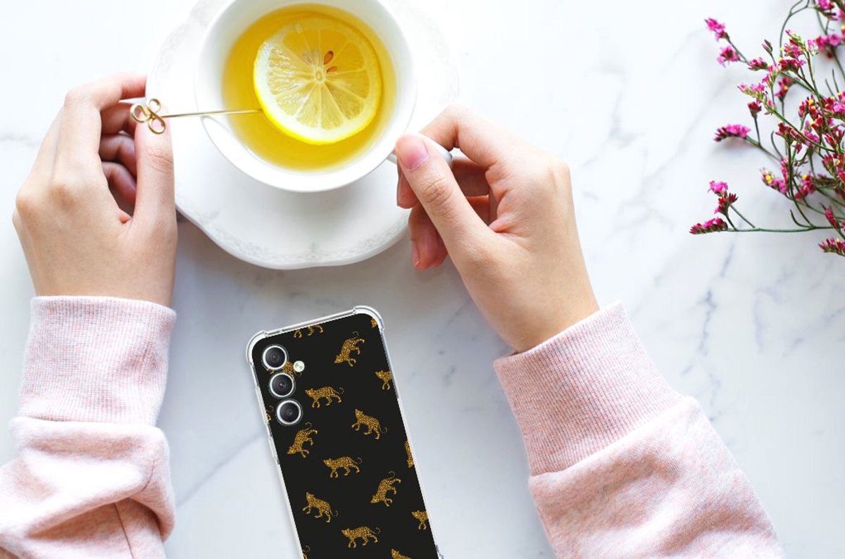 Case Anti-shock voor Samsung Galaxy S23 FE Leopards