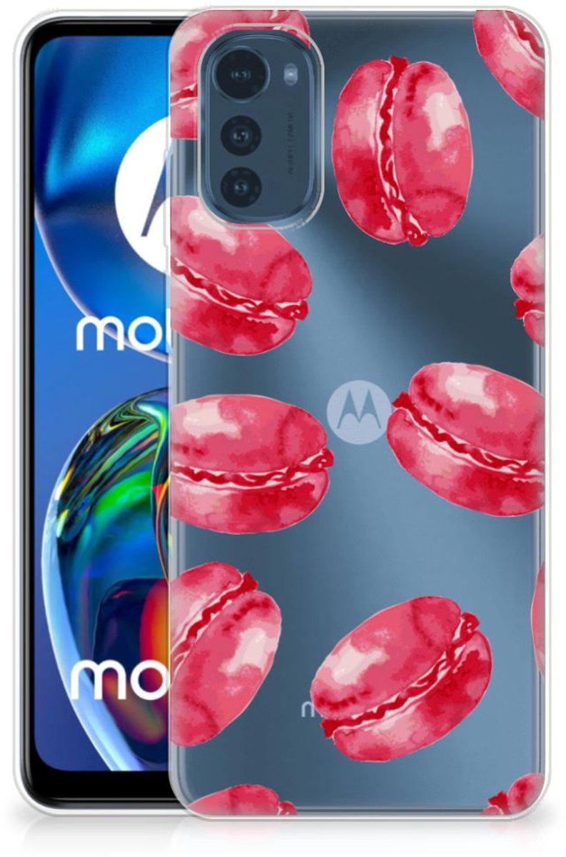 Motorola Moto E32/E32s Siliconen Case Pink Macarons
