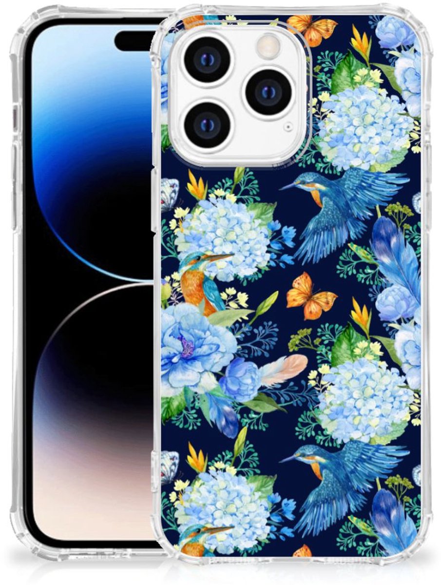 Case Anti-shock voor Apple iPhone 14 Pro Max IJsvogel