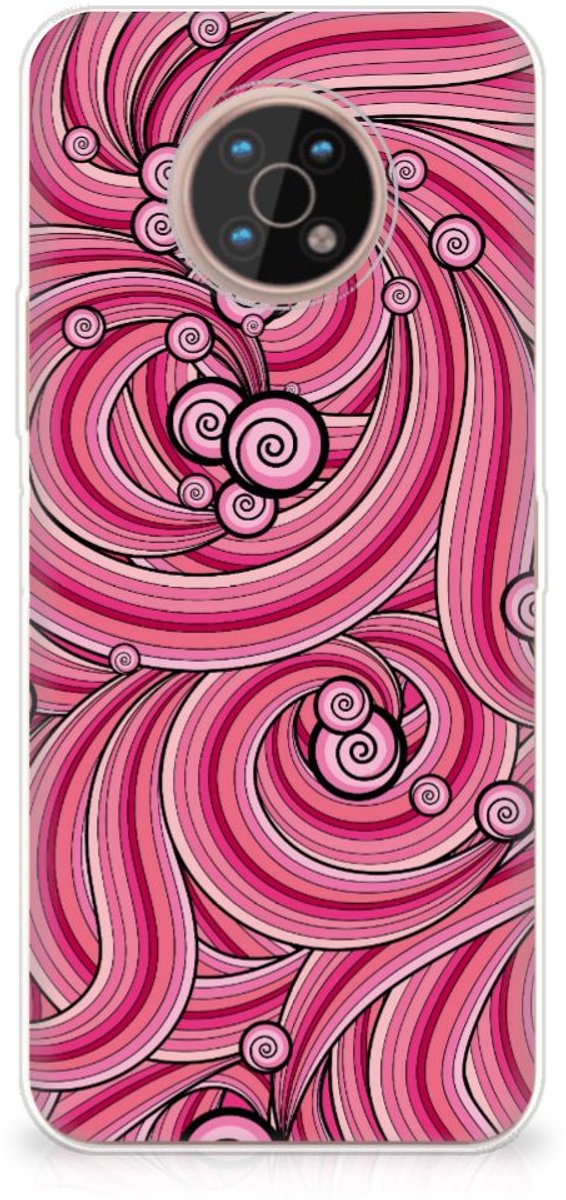 Nokia G50 Hoesje maken Swirl Pink