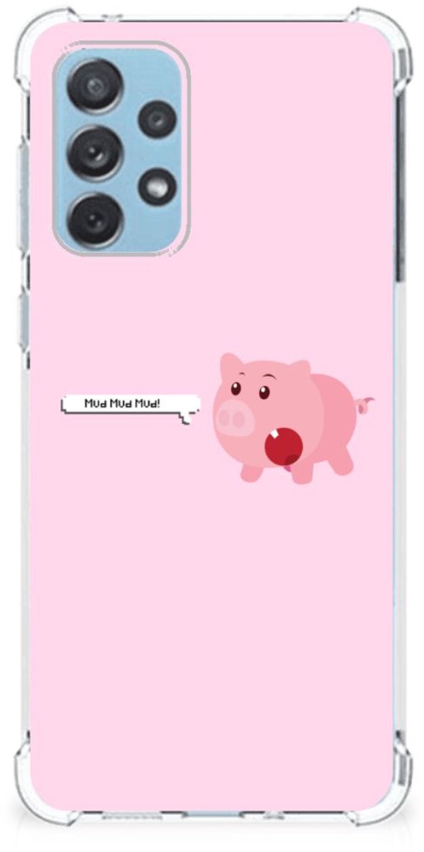 TPU Case Anti-Shock voor Samsung Galaxy A73 Stevig Bumper Hoesje Pig Mud