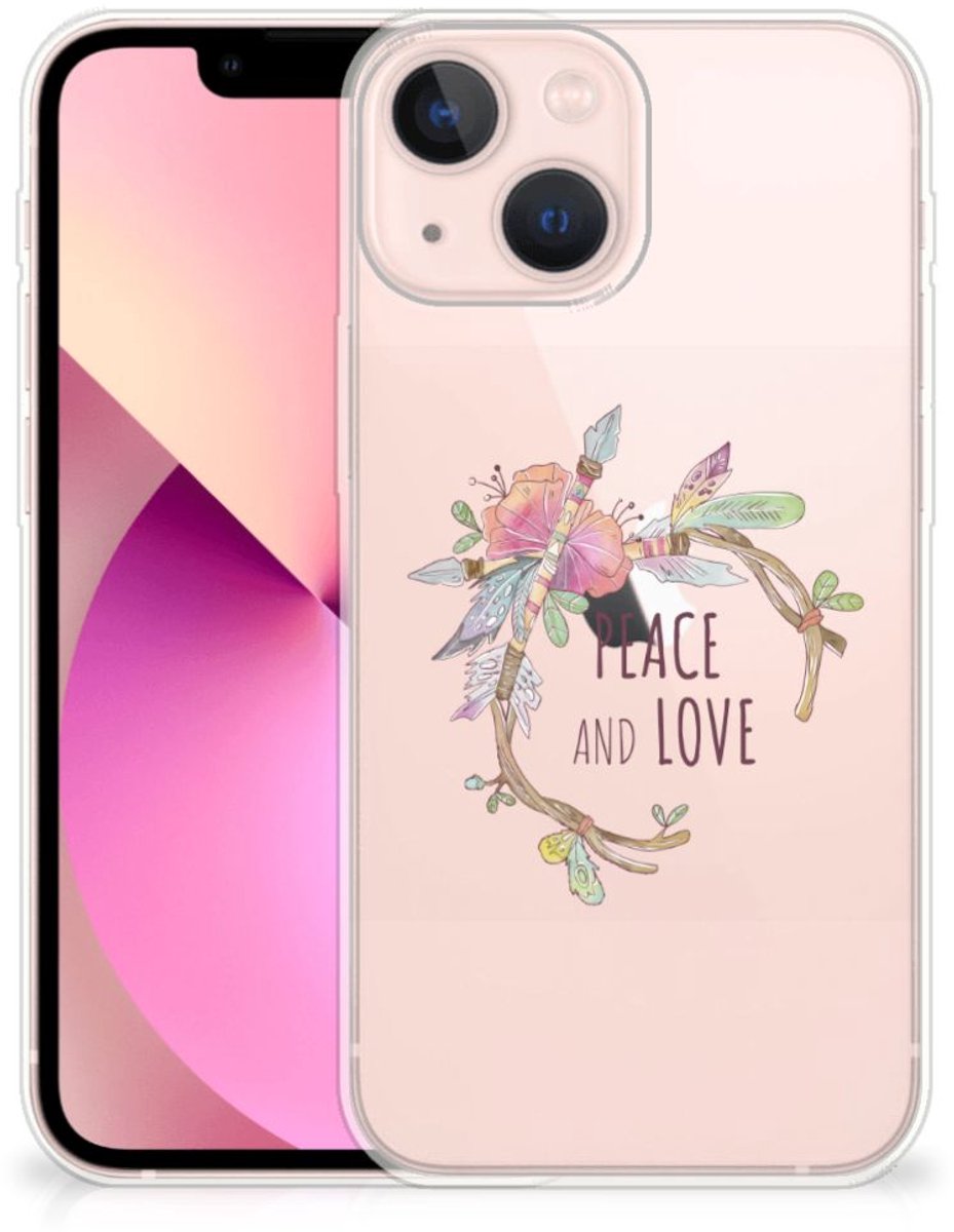 iPhone 13 mini Telefoonhoesje met Naam Boho Text