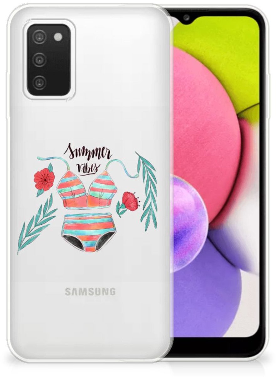 Samsung Galaxy A03S Telefoonhoesje met Naam Boho Summer
