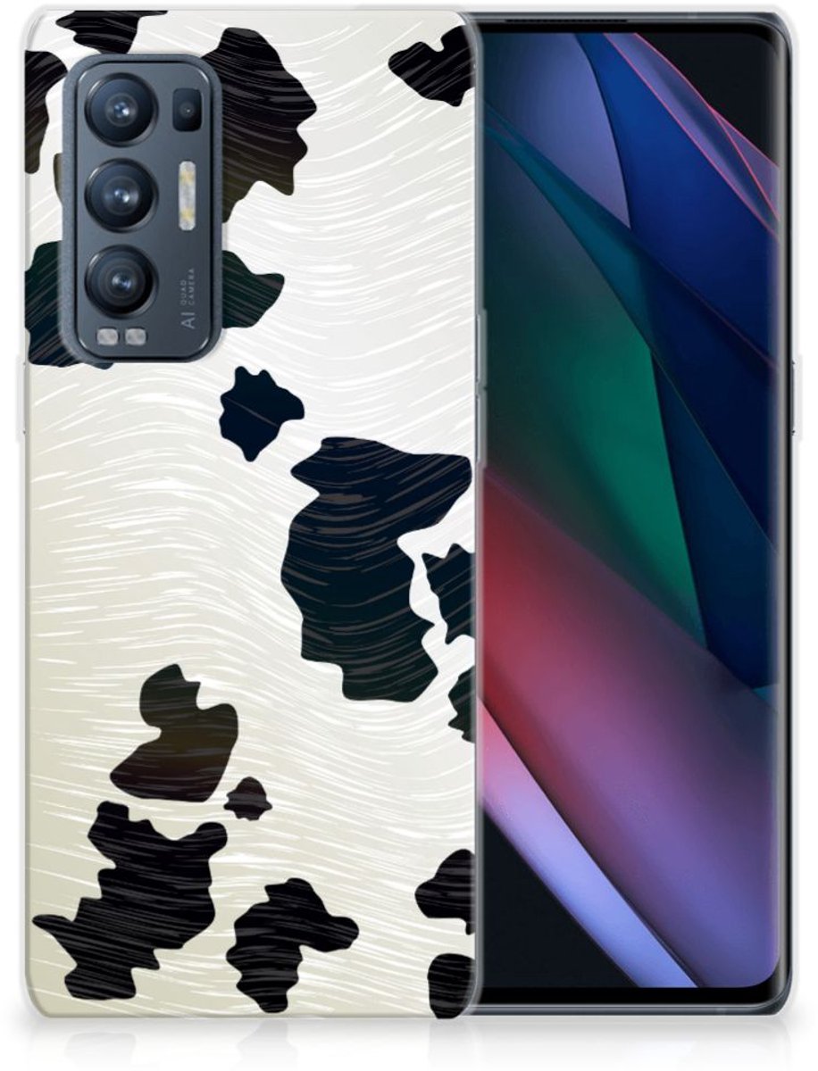 OPPO Find X3 Neo TPU Hoesje Koeienvlekken