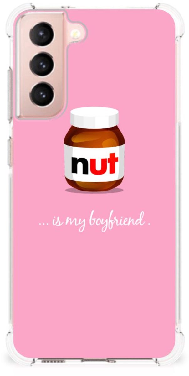 TPU Case Anti-Shock voor Samsung Galaxy S21 FE Beschermhoes Nut Boyfriend