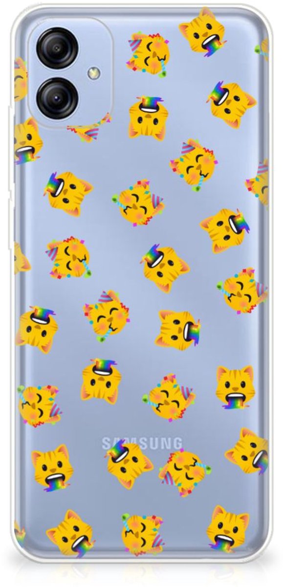TPU bumper voor Samsung Galaxy A04e Katten Emojis