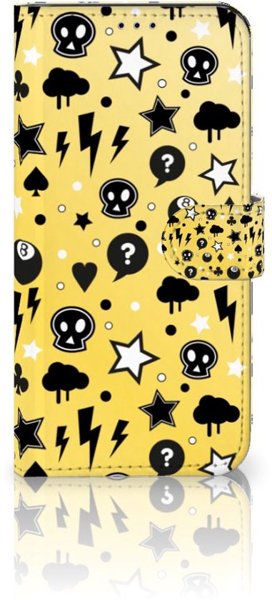 Etui portefeuille portefeuille avec porte-cartes OnePlus Nord CE 2 Case Punk Yellow