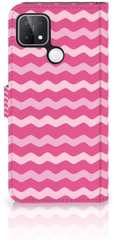 Etui design OPPO A15 Etui pour téléphone portable Design Vagues Pink