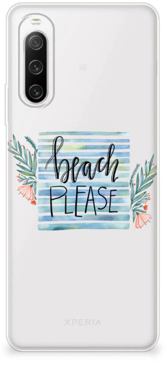 Sony Xperia 10 IV Telefoonhoesje met Naam Boho Beach