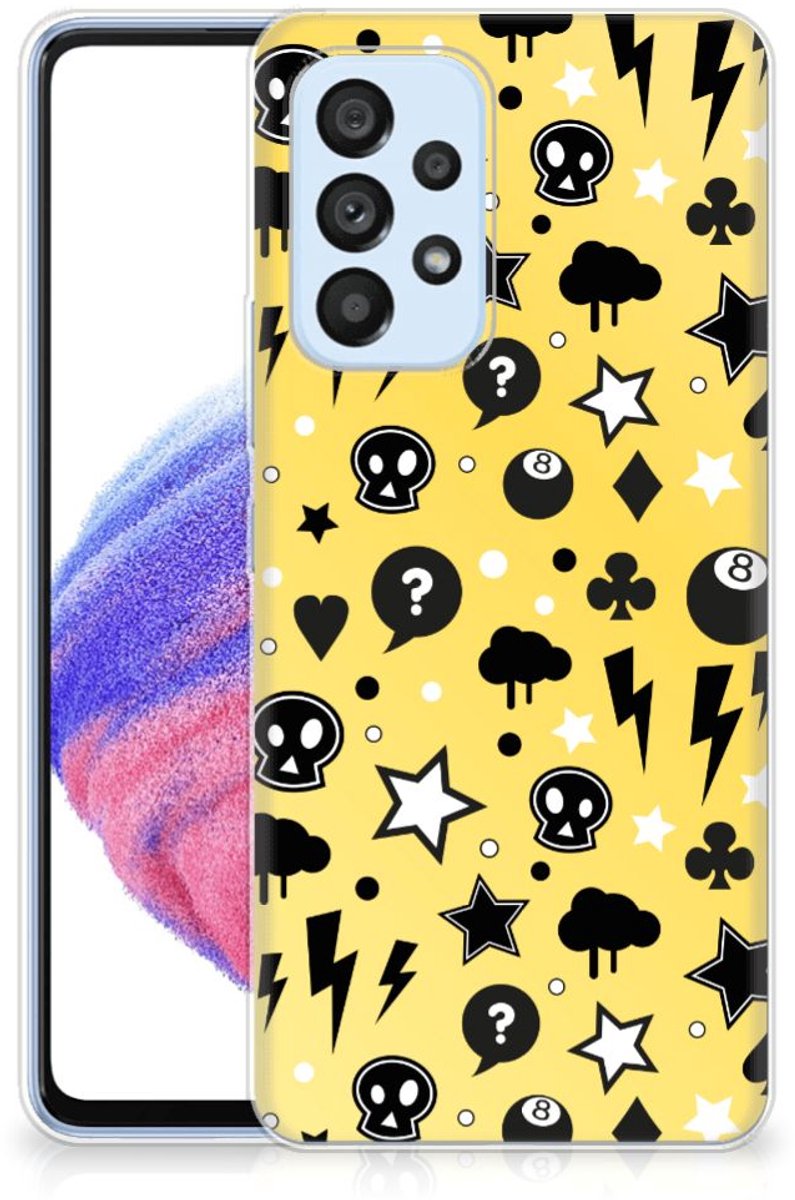 TPU Hoesje voor Silicone Back Case Samsung Galaxy A53 5G Punk Geel