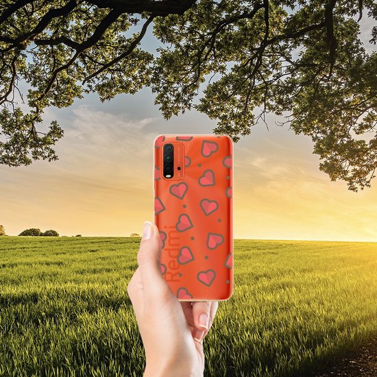 Coque pour Xiaomi Redmi 9T | Poco M3 Case Cover Cœurs