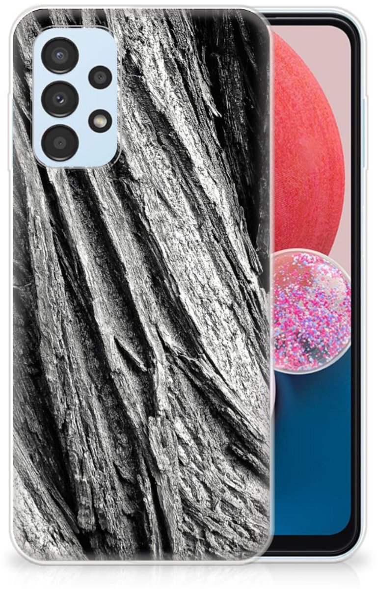 Bumper Hoesje Samsung Galaxy A13 4G Boomschors Grijs