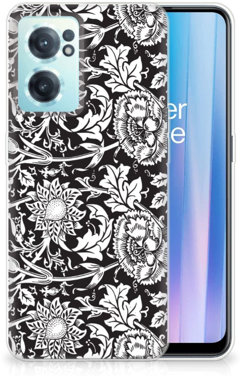 OnePlus Nord CE 2 5G TPU Case Black Flowers