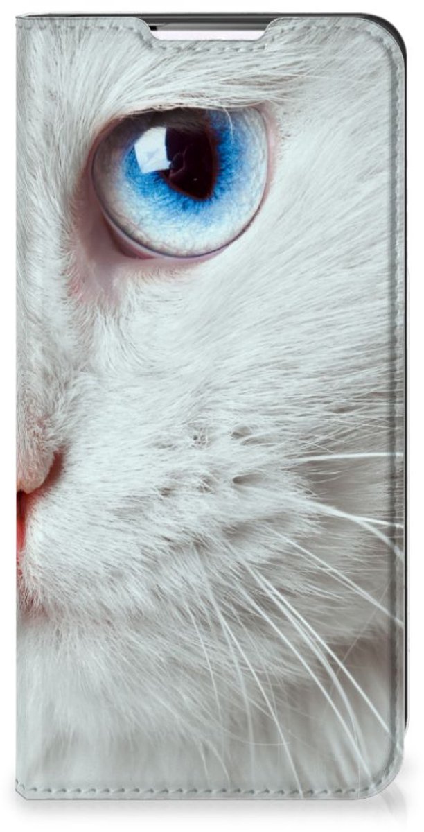 Samsung Galaxy S22 Plus Hoesje maken Witte Kat