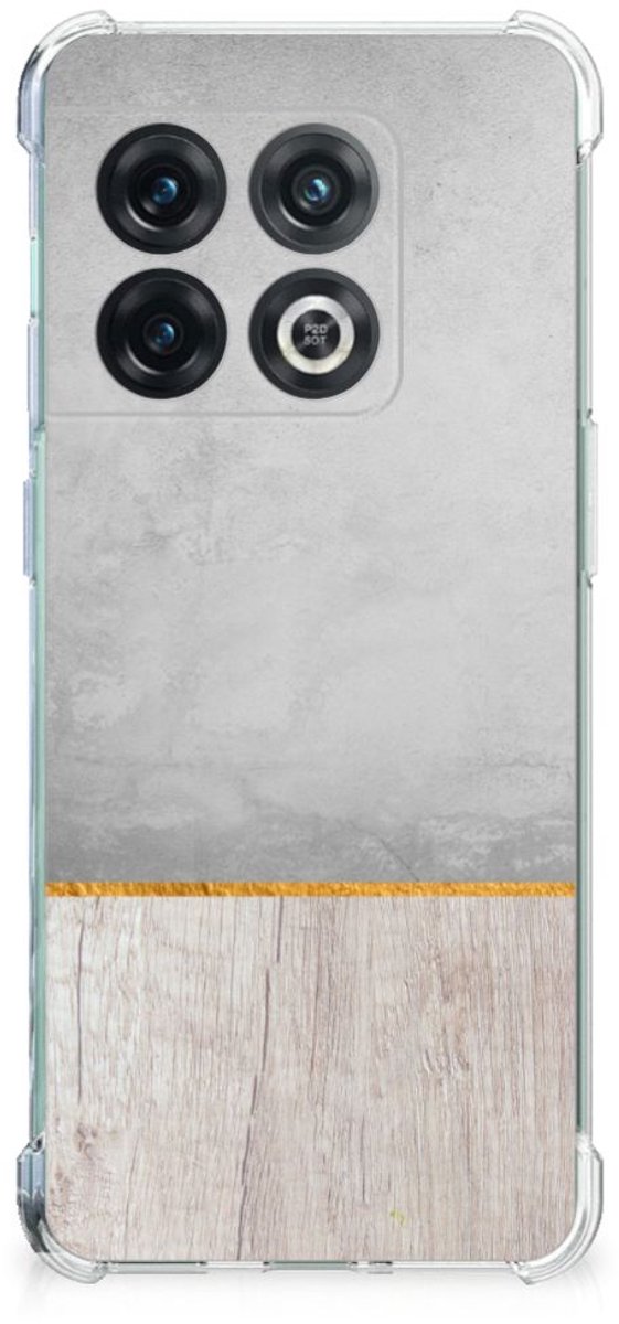 OnePlus 10 Pro Stevig Telefoonhoesje Wood Concrete