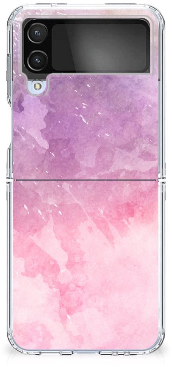 Hoesje maken Samsung Galaxy Z Flip 4 Pink Purple Paint