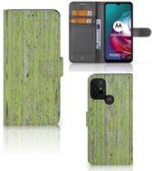 Etui Portefeuille Motorola Moto G10 | G20 | Coque Téléphone G30 Wood Vert